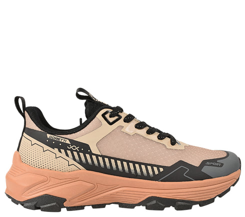 Pantofi sport, barbati, GORETTI, B100-CL30511 maro, textil